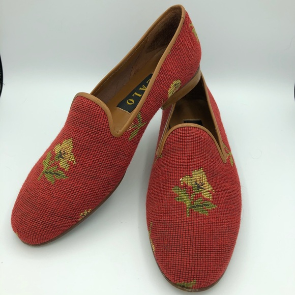 Zalo Shoes Zalo Vintage Needlepoint Floral Shoes Poshmark